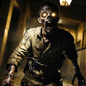 Undead Nightmare: A Zombie's Haunting Gaze