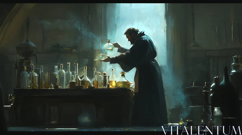 Alchemist in Laboratory