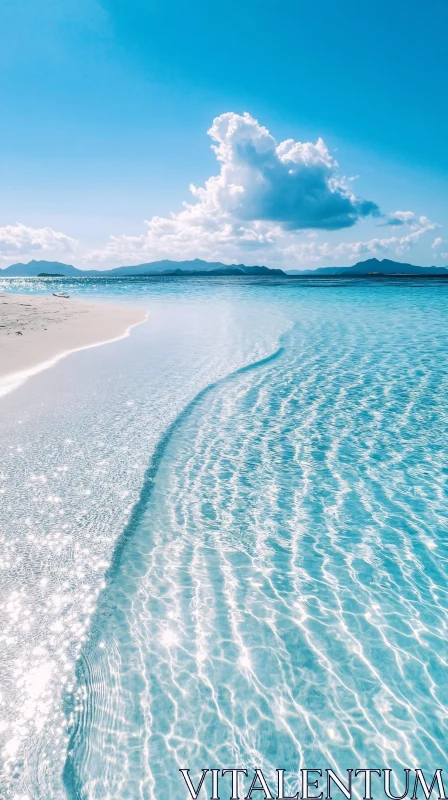 Tranquil Shoreline with Crystal Clear Water