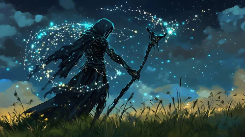 Enigmatic Star Weaver in Field