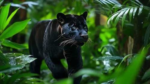 Panther Amongst Greenery