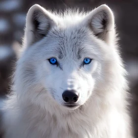 Arctic Wolf Close-Up