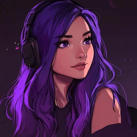 Thoughtful Anime Portrait