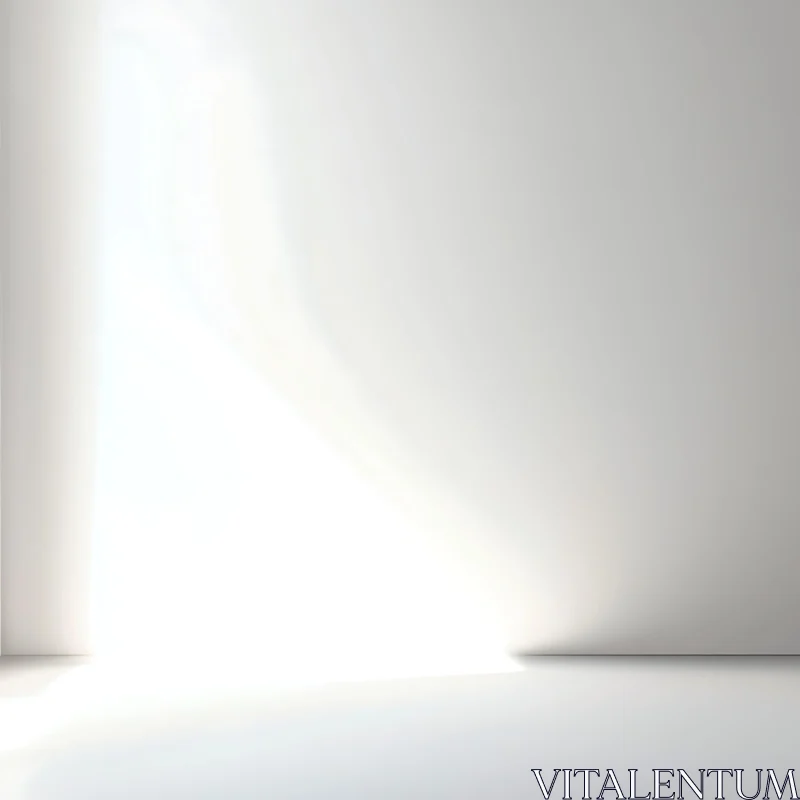 Serene White Space Light Composition