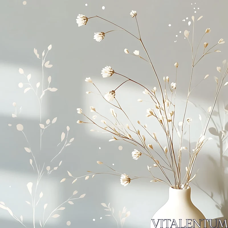 Delicate Floral Arrangement in Soft Tones