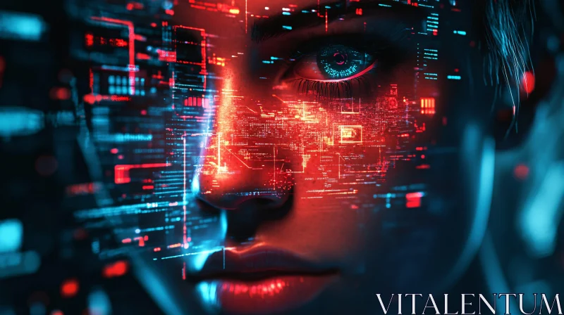 Digital Interface on Human Face