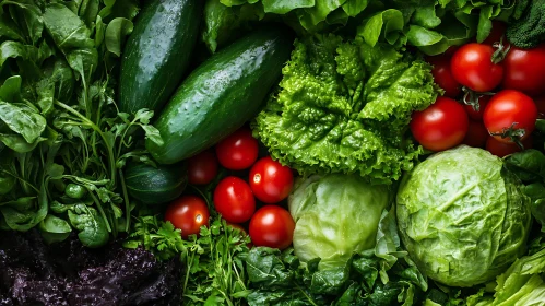 Vibrant Assortment of Garden Vegetables