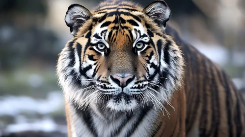 Close-Up of a Tiger's Face
