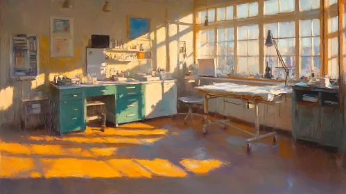 Interior Scene with Sunlight