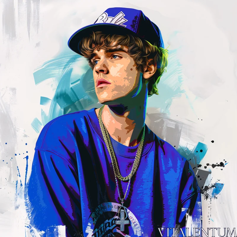 AI ART Modern Art of Justin Bieber