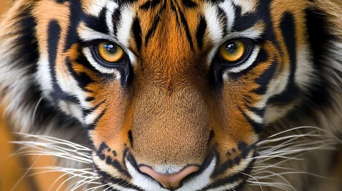 Close-Up of a Tiger's Face