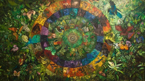 Biodiversity Harmony: Jungle Ecosystem Art