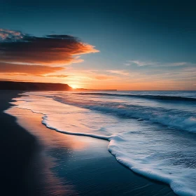 Tranquil Seascape at Sunset