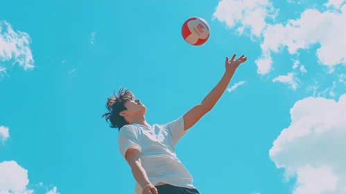 Reaching for the Sky: Volleyball Moment