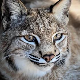 Bobcat Face Close-Up: A Study in Wild Beauty