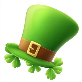 St. Patrick's Day Hat with Shamrocks