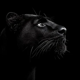 Monochromatic Panther Gaze