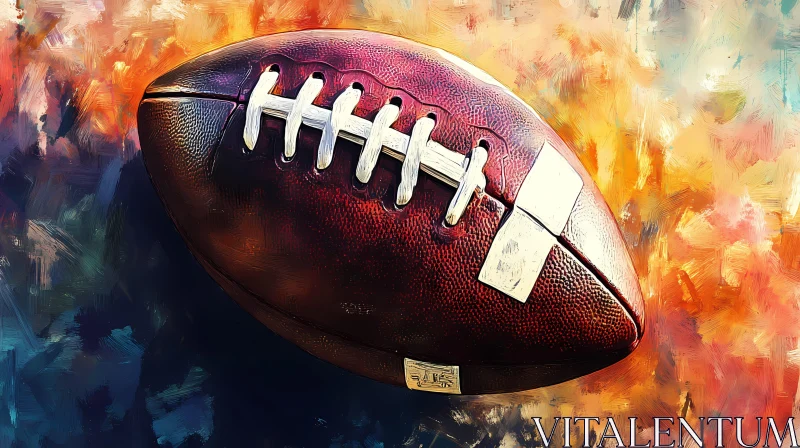 Abstract Art American Football Painting AI Image