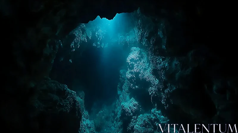 AI ART Mystic Ocean Cave