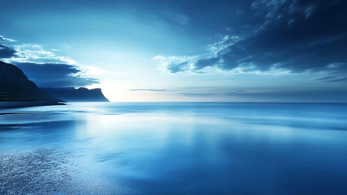 Tranquil Ocean View at Dusk