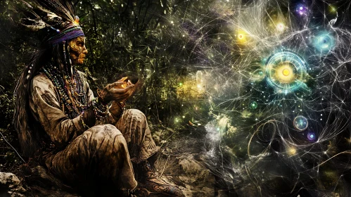 Forest Shaman with Light Orb