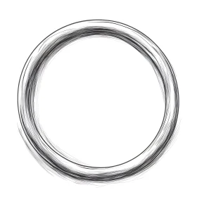 Abstract Circle of Lines on White