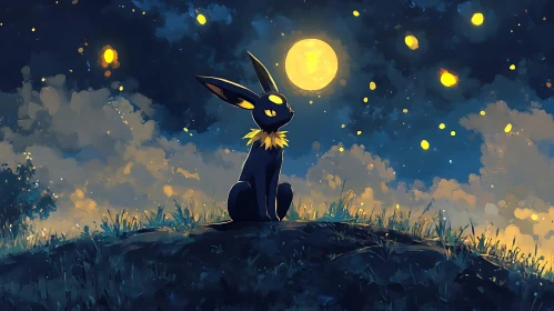 Moonlit Pokemon Creature Art