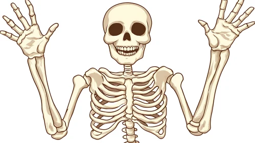 Animated Skeleton Cheerful Greeting