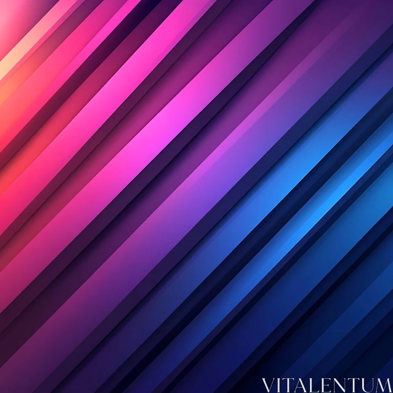 Colorful Parallel Lines Abstract Art AI Image