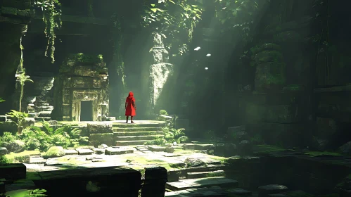 Jungle Temple and the Red Cloak