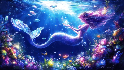 Underwater Mermaid Fantasy Art