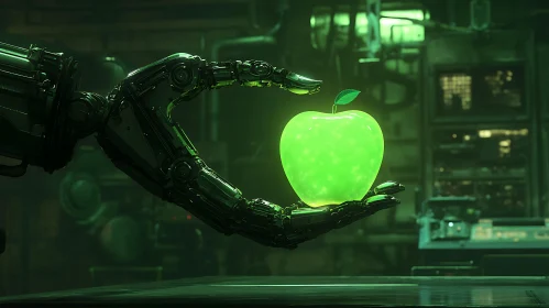 Cybernetic Offering: The Luminous Apple