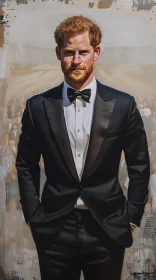 Dapper Prince Harry in Tuxedo