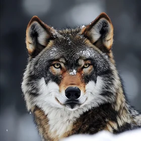 Winter Wolf Close-Up