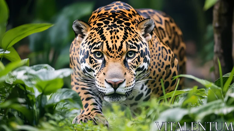 Prowling Jaguar in Jungle AI Image