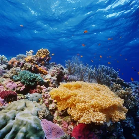 Colorful Coral Reef Ecosystem