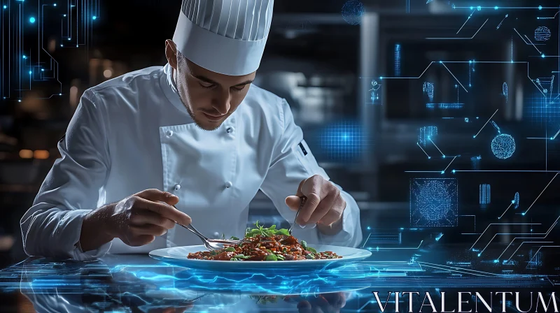 AI ART Futuristic Chef: A Taste of Tomorrow