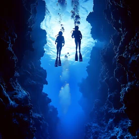 Underwater Scuba Diving Scene