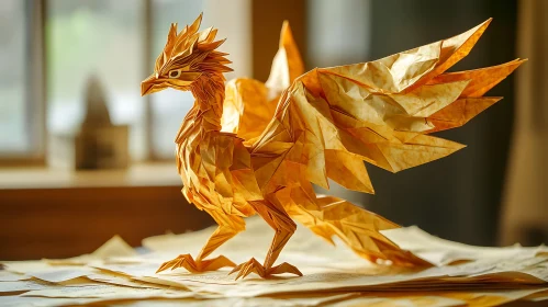 Phoenix Paper Sculpture