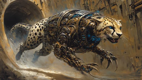 Cyborg Cheetah Art
