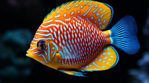Bold Patterns and Intricate Detailing of an Exotic Fish