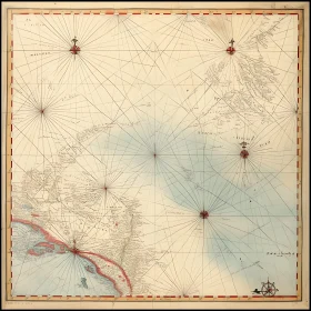 Antique Navigational Chart