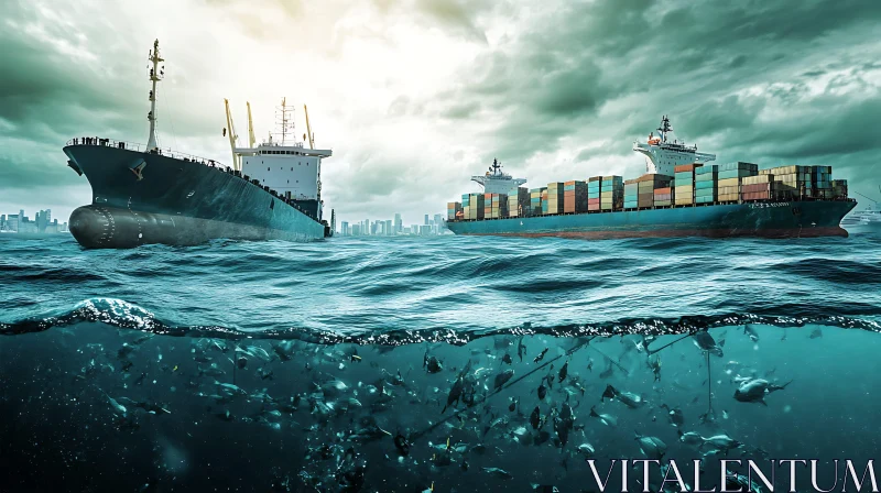 AI ART Ocean Freight and Marine Ecosystems