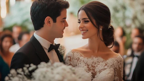 Bride and Groom: A Moment of Love
