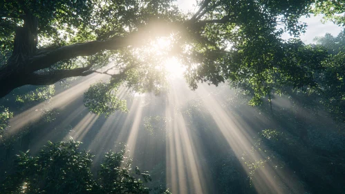 Luminous Beams in Dense Forest