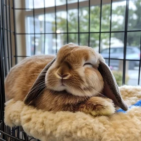 Restful Rabbit: A Moment of Tranquility