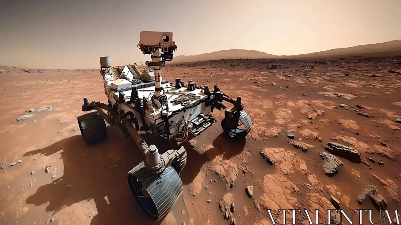 AI ART Rover on the Martian Surface