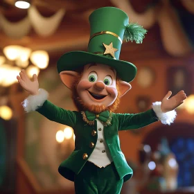 Joyful Leprechaun Character