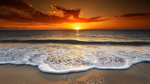 Peaceful Seascape at Sunset