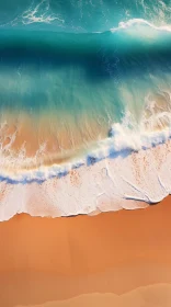 Coastal Serenity: Waves and Sand